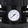 vidaXL Filtro de arena para piscinas con v&aacute;lvula de 6 v&iacute;as negro