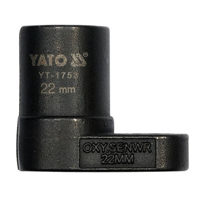 YATO Llave crowfoot de sensor de oxígeno 22 mm