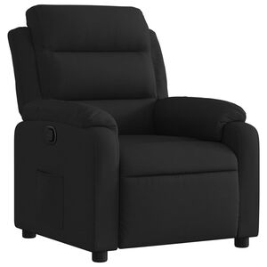 vidaXL Sill&oacute;n reclinable de tela negra