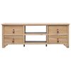 vidaXL Mueble para TV madera de paulownia 115x30x40 cm