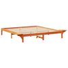 vidaXL Estructura de cama Marr&oacute;n cera 180 x 200 cm