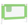 vidaXL Barandilla de seguridad cama de ni&ntilde;o tela verde 90x25 cm