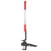 vidaXL Eliminador de mala hierba aluminio anodizado rojo plata 99,5 cm