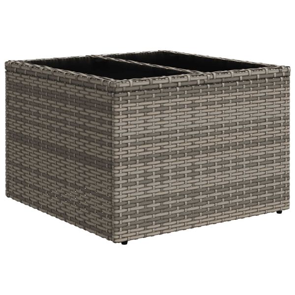 vidaXL Conjunto de sof&aacute; de jard&iacute;n 5 pcs Gris 55 x 55 x 37 cm