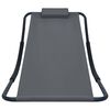 vidaXL Tumbona de acero gris 200x90 cm