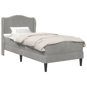 vidaXL Estructura de cama Gris Claro 100 x 200 cm Terciopelo