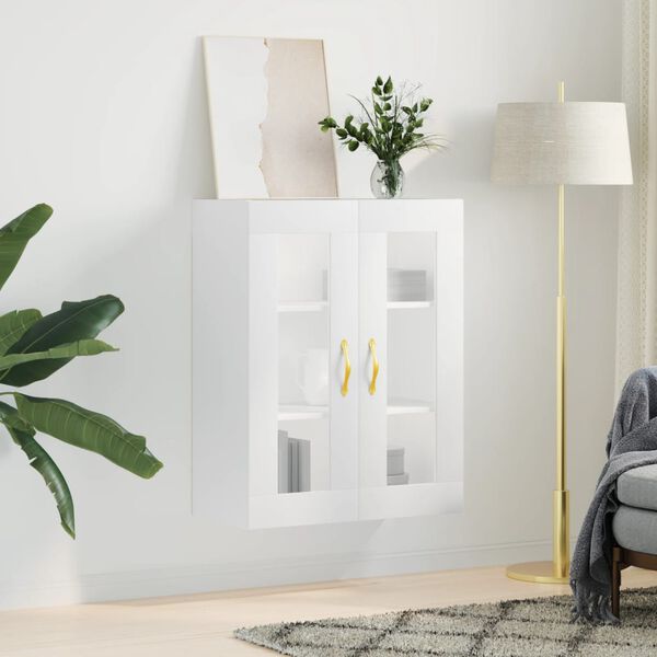 vidaXL Armario de pared blanco 69,5x34x90 cm