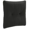 vidaXL Coj&iacute;n de respaldo PUTTEN 100% Poli&eacute;ster Negro 40 x 40 x 10 cm