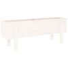 vidaXL Arriate elevado de jard&iacute;n madera maciza pino blanco 101x30x38cm