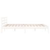 vidaXL Estructura de cama sin colch&oacute;n madera de pino blanco 140x200 cm