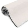 vidaXL Alfombra de pelo sint&eacute;tico de conejo color crema 80x150 cm