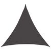 vidaXL Toldo Vela 2 x 2 x 2 m HDPE Triangular Gris antracita