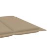 vidaXL Tumbona de jardín con cojín madera maciza de acacia