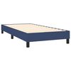 vidaXL Cama box spring con colch&oacute;n tela azul 90x190 cm