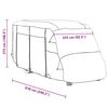 vidaXL Fundas para autocaravanas tela no tejida gris 610x235x275 cm