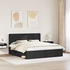 vidaXL Estructura de cama Negro 180 x 200 cm Madera de pino macizo