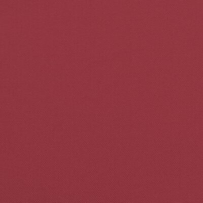 vidaXL Cojín de banco de jardín tela Oxford rojo tinto 120x50x7 cm