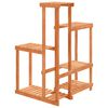 vidaXL Soporte para flores de madera maciza abeto 62,5x61,5x101,5 cm