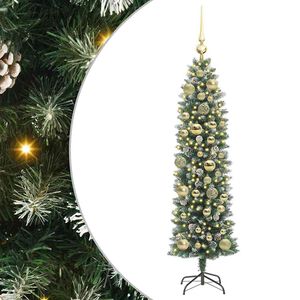 vidaXL &Aacute;rbol Navide&ntilde;o Artificial Delgado con 150 LED Verde y 120 cm