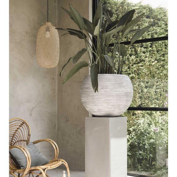 Capi Jarr&oacute;n Nature Rib redondo marfil 62x48 cm KOFI271