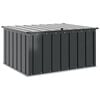 vidaXL Caja de Almacenamiento para Jard&iacute;n Negro 101 x 82 x 50 cm Acero