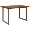 vidaXL Mesa de comedor con borde natural 90 x 55 x 75 cm