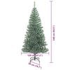 vidaXL &Aacute;rbol de Navidad Artificial Nevado con Luz LED Verde y 240 cm