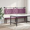 vidaXL Cabecera Colgante Morado 210 x 55 x 7 cm Terciopelo