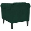 vidaXL Sill&oacute;n de terciopelo verde oscuro