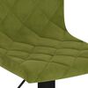 vidaXL Taburetes de cocina 2 uds terciopelo verde claro