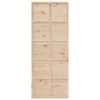 vidaXL Puerta de granero madera maciza de pino 80x208 cm