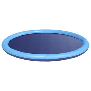 vidaXL Alfombra de salpicaduras para ni&ntilde;os y perros Azul &Oslash;150 x 10 cm