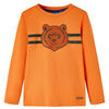 Camiseta infantil de manga larga naranja oscuro 104