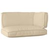 vidaXL Juego de Cojines para Palets 3 pcs Beige Tela Oxford