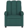 vidaXL Sill&oacute;n reclinable de masaje el&eacute;ctrico tela verde oscuro