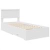 vidaXL Estructura de cama y Plata 75 x 190 cm Madera de ingenier&iacute;a