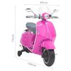 vidaXL Moto eléctrica para niños Vespa GTS300 rosa