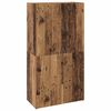 vidaXL Armario de Oficina Madera envejecida 60 x 32 x 115 cm