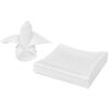 vidaXL 10 servilletas blancas de tela 50 x 50 cm