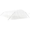 vidaXL Invernadero con estructura de acero blanco 60 m&sup2; 12x5x2,3 m