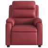 vidaXL Sill&oacute;n reclinable de cuero sint&eacute;tico rojo tinto