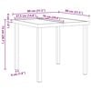 vidaXL Conjunto de Comedor de Jard&iacute;n 3 pcs Gris y Negro