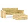 vidaXL Juego de muebles de jard&iacute;n 2 piezas madera de pino impregnada