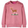 Sudadera infantil color frambuesa 128