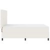 vidaXL Cama tipo Box Spring Manual Crema y Blanco 203 x 144 x 128 cm