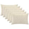 vidaXL Funda de almohada 6 pcs HEERLEN Crema 30 x 50 cm