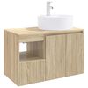 vidaXL Juego de muebles de ba&ntilde;o 2 uds. Roble Sonoma