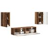 vidaXL Conjunto de mueble de TV 4 pcs Madera vieja