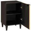 vidaXL Mueble de Cuarto de Baño Negro y dorado 38 x 33 x 58 cm
