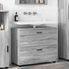 vidaXL Gabinete de Baño con cajón Gris Sonoma 76,5 x 35 x 64 cm
